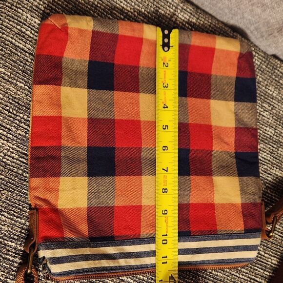 Bella Taylor All Stars Cross Body Shoulder Purse Fabric Patchwork - Picture 14 of 15